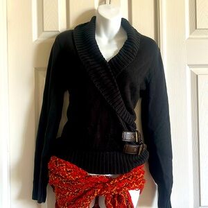 Long sleeved, Michael Kors sweater, buckle on side for decoration
